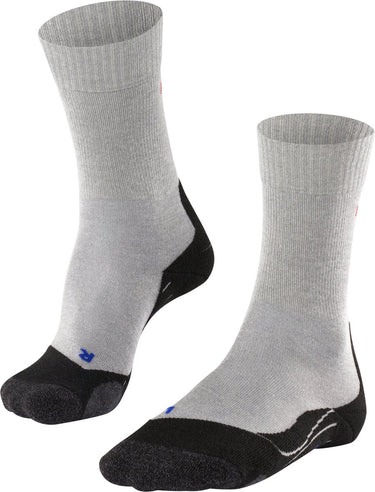 Falke tk2 cool anti-blaar dik lyocell functioneel materiaal wandelsokken heren grijs - maat 42-43