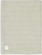 Jollein - deken ledikant 100x150cm - dekentje baby - grain knit - olive green velour