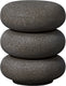 Woood laurel bijzettafel met spikkels - magnesium - zwart - 50x40x40