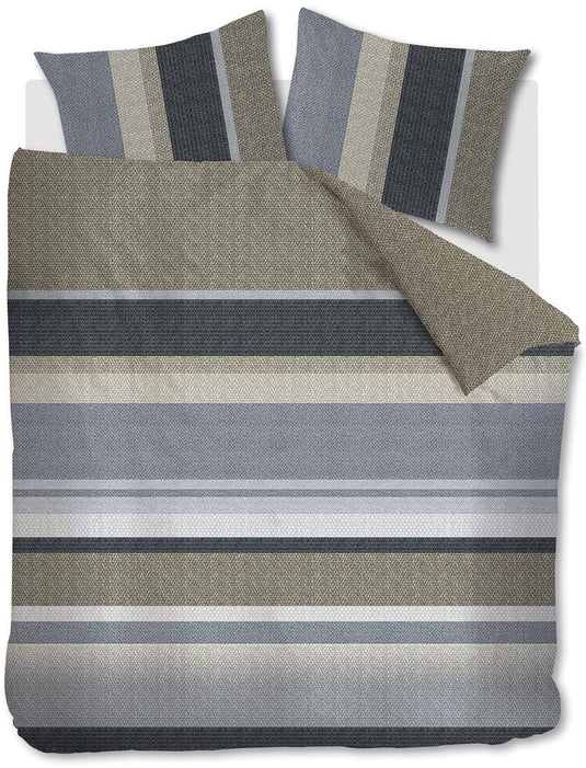 Beddinghouse jorren dekbedovertrek - lits-jumeaux xl - 260x200 220 - blauw grijs
