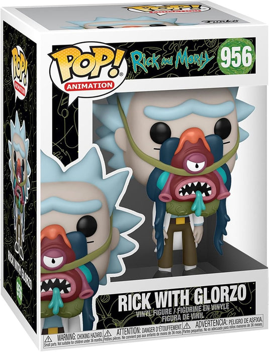 Funko pop animation: rick and morty - rick with glorzo - pop