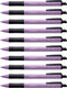 Stabilo pointball - balpen - naturecolors wildflower - navulbaar - grijs violet - doos 10 stuks