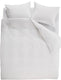 Ambiante cotton uni dekbedovertrek - effen - lits-jumeaux - 240x200 220 - wit
