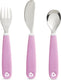Munchkin kinderbestek - splash kleuter besteksetje - vork, mes en lepel - set van 3 - kinderbestekset - kleur paars- vanaf 18 maanden