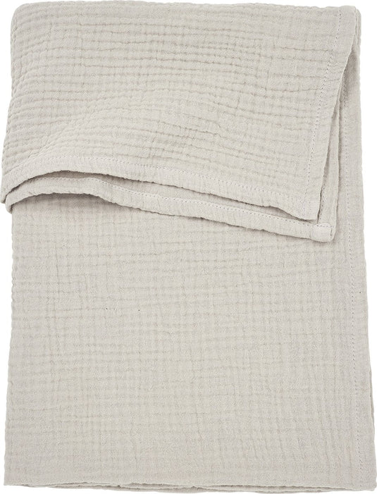 Meyco baby uni ledikant laken - pre-washed hydrofiel - greige - 100x150cm - 0.3 tog
