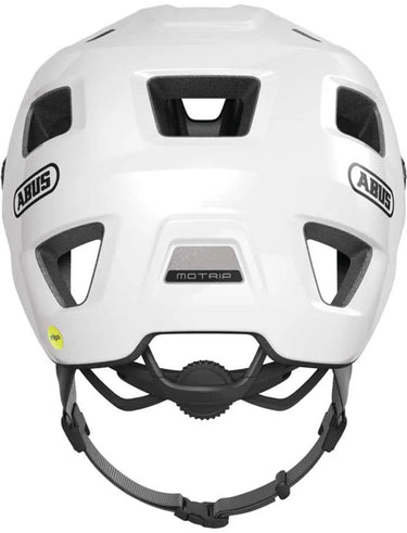Abus fietshelm motrip mips shiny white l - 57-61 cm - wit - geschikt voor gebruik op mountainbikes - 380 g
