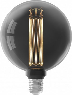Calex crown series led lamp - e27 - g125 lichtbron titanium - 3.5w - dimbaar