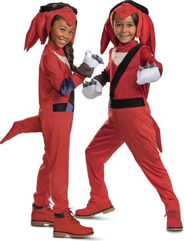 Disguise sonic movie 2, knuckles fancy aankleden, maat xs (3t-4t jaar), jongens