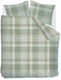 Riviera maison rivièra maison tartan check dekbedovertrek - eenpersoons - 140 x 200 220 cm - zand