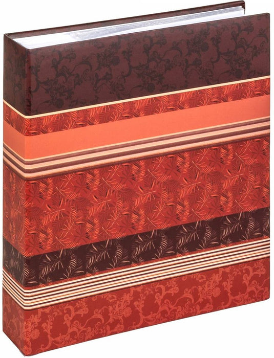 Walther me-359-r pheline - memo insteekalbum - formaat 28 x 25 cm - witte pagina's - 200 foto's 13x18 cm - rood