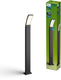 Philips led philips splay tuinpaal - buitenverlichting - weerbestendig: ip44 - powershield coating - warmwit licht: 2700k - hoogwaardig aluminium - antraciet
