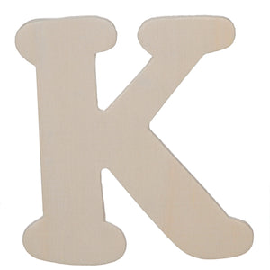 Darice • uitgesneden houten letter k 10,8cmx5mm
