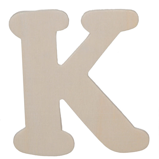 Darice • uitgesneden houten letter k 10,8cmx5mm