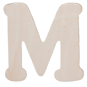 Darice • uitgesneden houten letter m 10,8cmx5mm