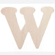 Darice • uitgesneden houten letter w 10,8cmx5mm