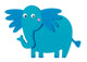 Darice • geschilderde houtvorm olifant