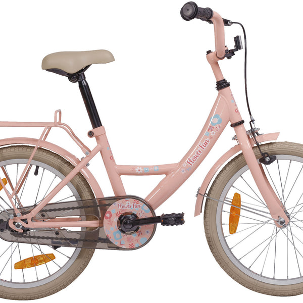 Bike fun 18 inch meisjesfiets flower fun roze