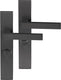Differnz | tilburg deurkruk | vierkant schild | wc 63 mm | gun metal