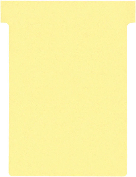 Nobo t-planbordkaarten index 3, ft 120 x 92 mm, geel