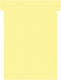 Nobo t-planbordkaarten index 3, ft 120 x 92 mm, geel