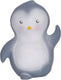 Tikiri : mijn eerste pooldiertje pinguïn 11cm, in natuurlijk rubber, met belletje, met hangkaart, 0+