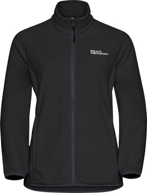 Jack wolfskin moonrise fz w dames outdoorjas - black