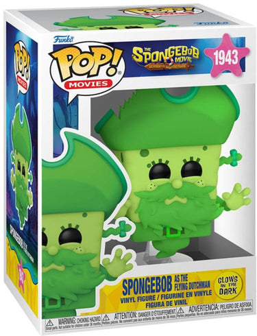 Funko spongebob schwammkopf the spongebob movie - spongebob as the flying dutchman (glow-in-the-dark) vinylfiguur 1943 unisex pop! - neutraal - standard