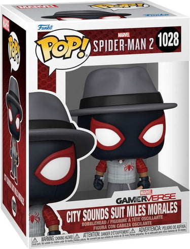 Funko spider-man 2 - city sounds suit miles morales vinylfiguur 1028 pop! meerkleurig pvc -