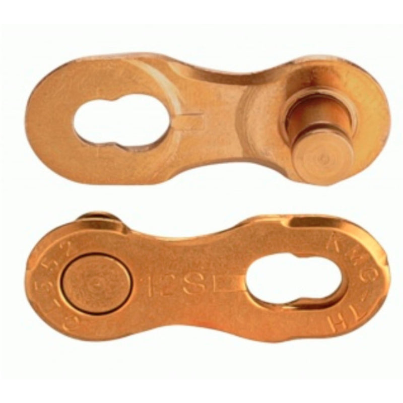 Load image into Gallery viewer, KMC Kettingschakel 12 speed Ti-N Gold niet herbruikbaar
