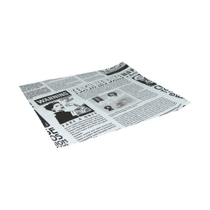 Vetvrij papier 33x30 cm krant wit (2000 stuks)