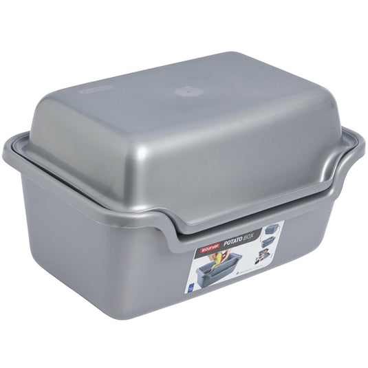 Curver aardappel schilbak 2-delig zilver