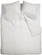 Ambiante satin uni dekbedovertrek - lits-jumeaux - 240x200 220 cm - wit