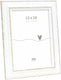 Deknudt frames fotolijst s221h3 - wit met bruin accent - 13x18 cm