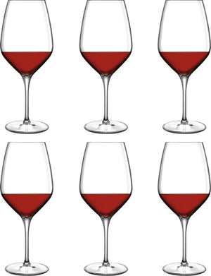 Luigi bormioli atelier rode wijnglas (ø9,1 cm) (set van 6)