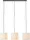 Brilliant teddy - hanglamp - 3-lichts - e27 max 3x25w - teddystof - beige
