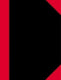 Merkloos sans marque schrijfblok bantex 100302814 rood