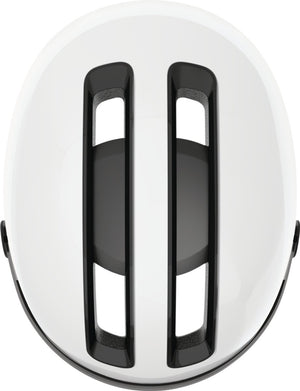 Abus fietshelm hud-y ace shiny white m - 54-58 cm - wit - geschikt voor gebruik op elektrische fietsen - stadsfietsen - 430 g