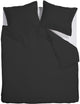 Ambiante satin uni dekbedovertrek - tweepersoons - 200x200 220 cm - zwart