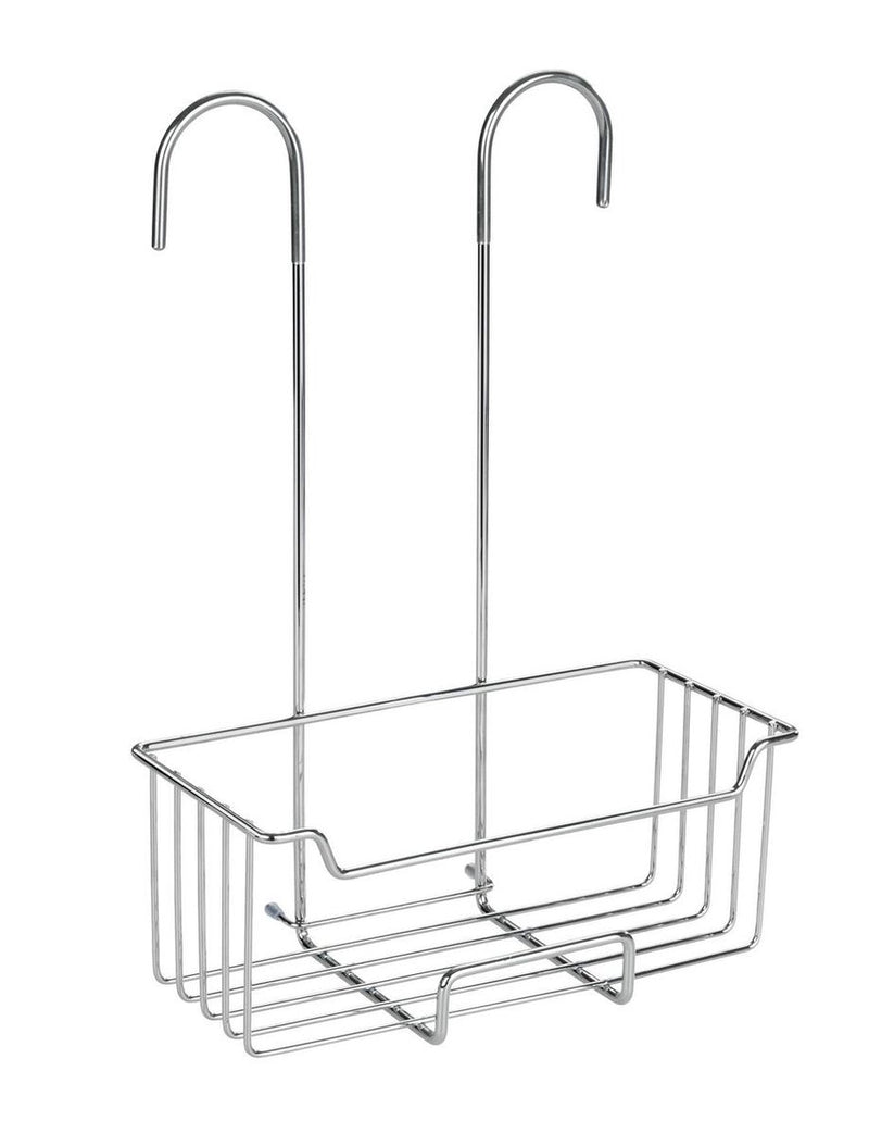 Afbeelding laden in galerijviewer, Wenko doucherek milo rvs glanzend 25x36cm - zonder boren - doucherekje hangend - douchemand - douchecaddy ophangbaar
