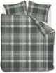 Riviera maison rivièra maison tartan check dekbedovertrek - lits-jumeaux - 240 x 200 220 cm - groen