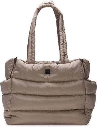 Designed by lotte draagtas hond tico - hondentas - voor kleine honden - beige - 42x20x35 cm