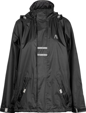 Ralka waterdicht regenjack met reflectie - volwassenen - zwart - maat xl