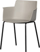 Woood foppe eetkamerstoel - kunststof metaal - mist - 80x53x55