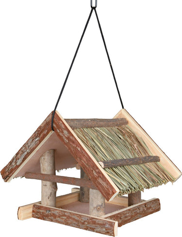 Trixie voederhuis hangend schorshout natuur 25x25x25 cm