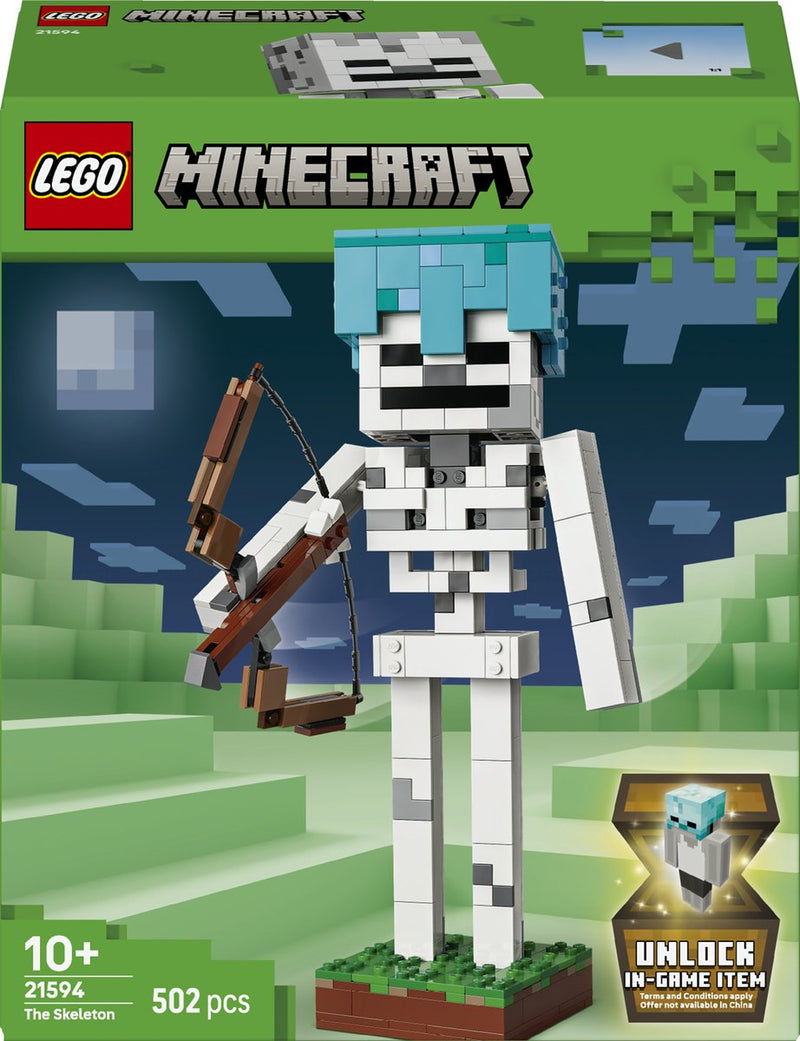 Laden Sie das Bild in Galerie -Viewer, Lego ® minecraft® het skelet - decoratief gamingspeelgoed - modelbouwset - gamingmerchandise voor kinderen vanaf 10 jaar - 21594
