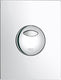 Grohe skate solido bedieningspaneel toilet - dual flush - kunststof - chroom
