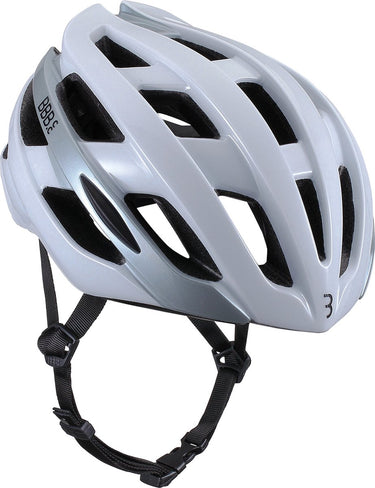 Bbb cycling hawk racefiets helm - large: 58-62 cm - wielrenhelm - fietshelm volwassenen - sporthelm - glanzend wit - maat l - bhe-151