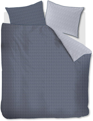 Riviera maison twisted dekbedovertrek - lits-jumeaux xl - 260x200 220 - blauw