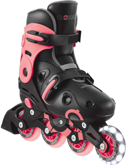 Globber inline skates - go skate pink- roze - verstelbaar 34-37 - lichtgevende wielen - vanaf 5jaar