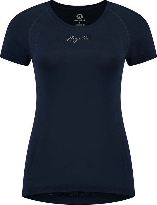 Rogelli essential hardloopshirt dames - korte mouwen - blauw - l